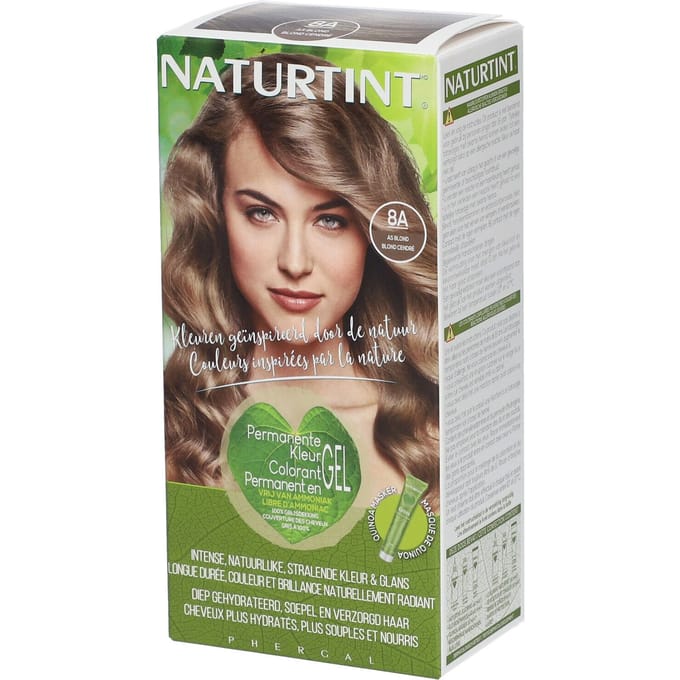 8A As Blond - NATURTINT - 170ml - Vegan - Ammoniakvrij - BioBased Certified - Microplastic FREE