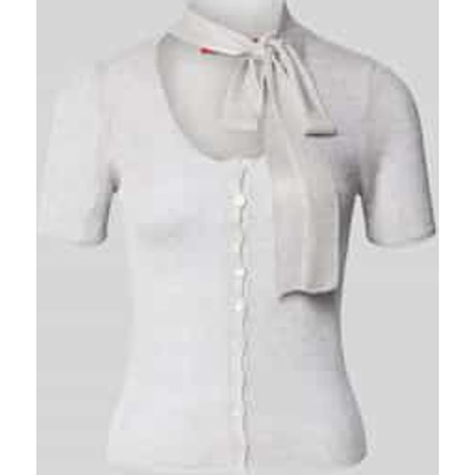 Regular fit gebreid jack van viscosemix, model 'MAMAN'