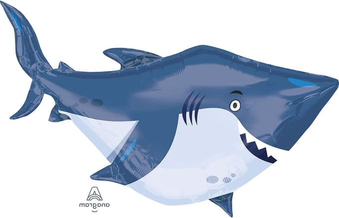 Shark Super vorm folieballonnen 101 cm x 81 cm