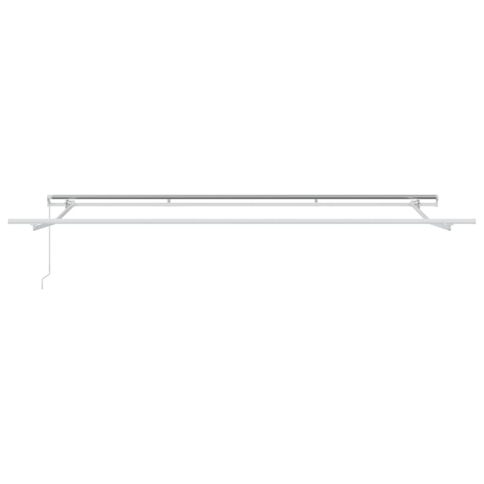 vidaXL - Uitschuifbare - luifel - Wit - 400 - × - 300 - cm - Polyester - en - Aluminium