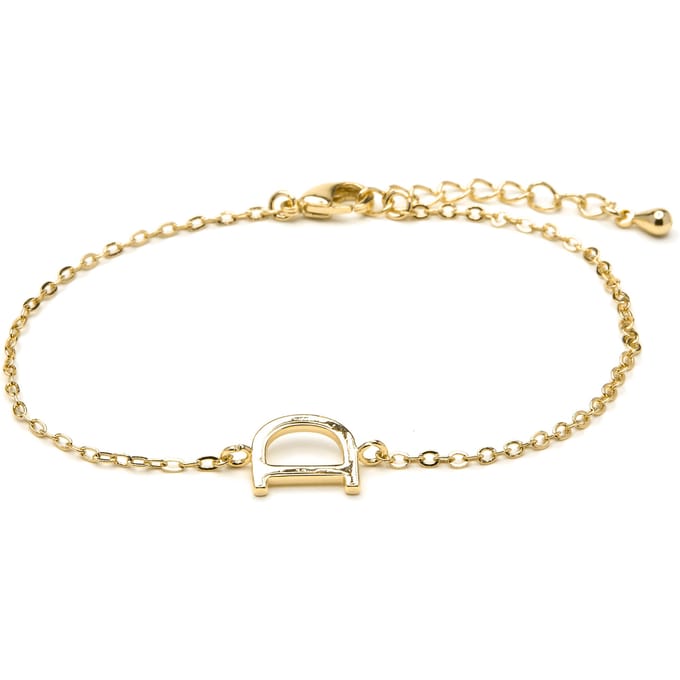 Luxenter Armband met 18-karaats geelgouden afwerking - Alphabet