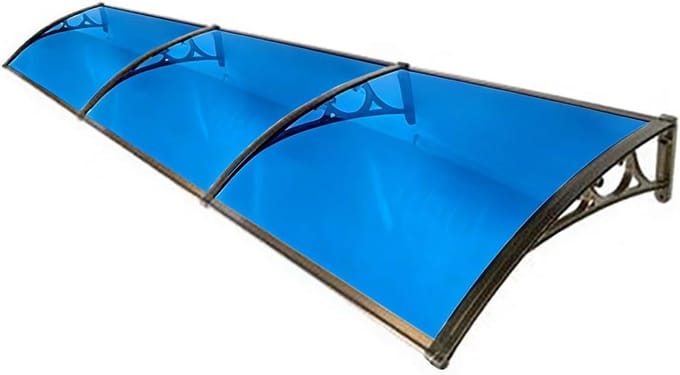 Deurluifel Overkapping - Entree Luifel Balkon - Bescherming Buiten - Duits Polycarbonaat Aluminium - 82x55x11cm - Transparant