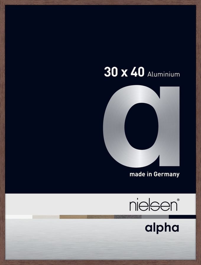 Nielsen Alpha Aluminium Wissellijst Wenge 30x40cm
