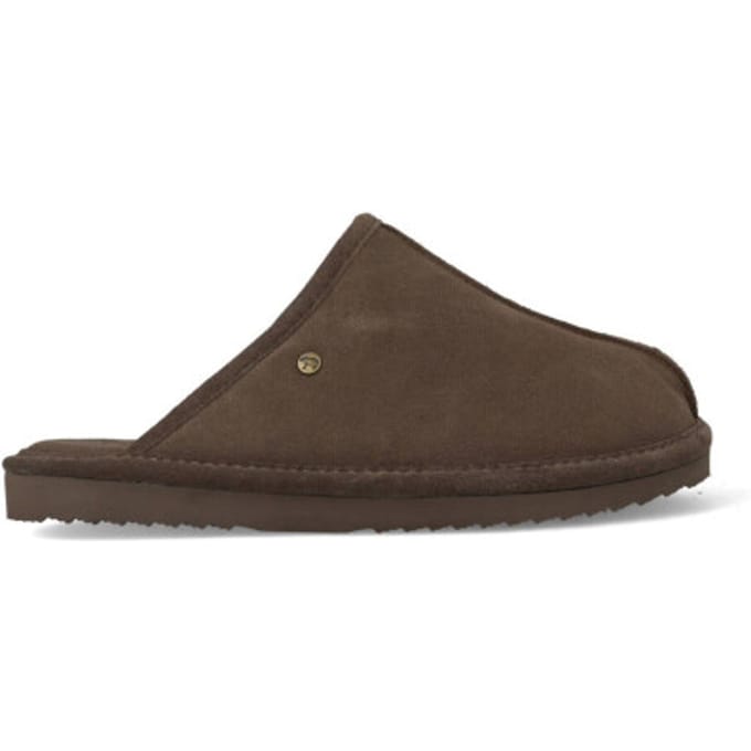 Warmbat Barron Suede Heren Pantoffels - Pebble - Maat 40