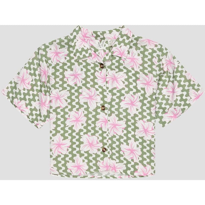 Roxy Salty Sun Kids Shirt groen