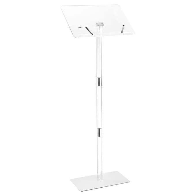 Podiumstandaard 43 inch Acryl Lessenaar Verstelbare Hoeken met Metalen Basis