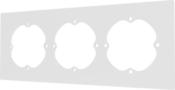 Kos Design - opvulraam drievoudig Stopcontact - Wit - Opvulramen - Opvulraampje
