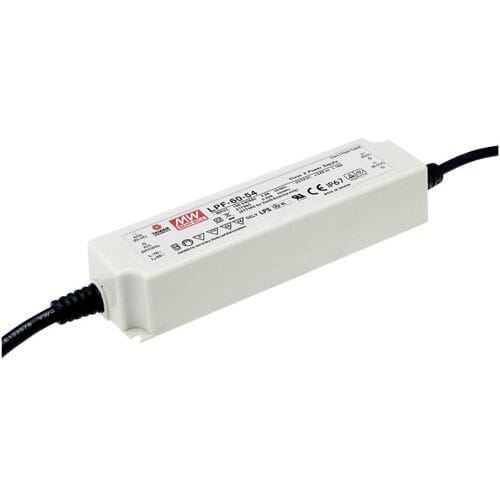 MEAN WELL LPF-60-12 LED-driver, LED-transformator Constante spanning, Constante stroomsterkte 60 W 5 A 7.2 - 12 V/DC Niet dimbaar, PFC-schakeling,