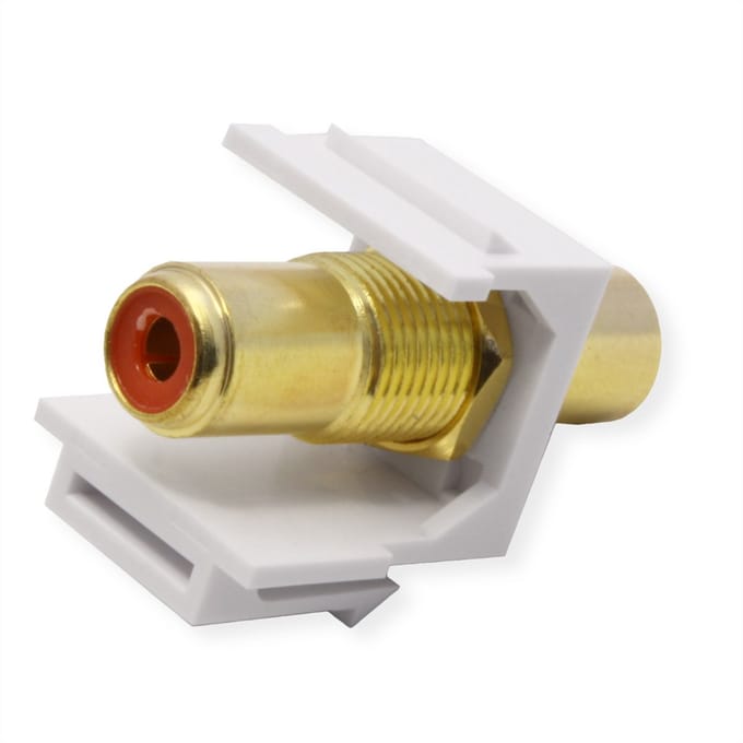 VALUE RCA keystone-koppeling, kunststof, rood