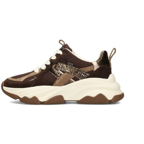 POSH by Poelman GIGI Dames Sneakers - Bruin