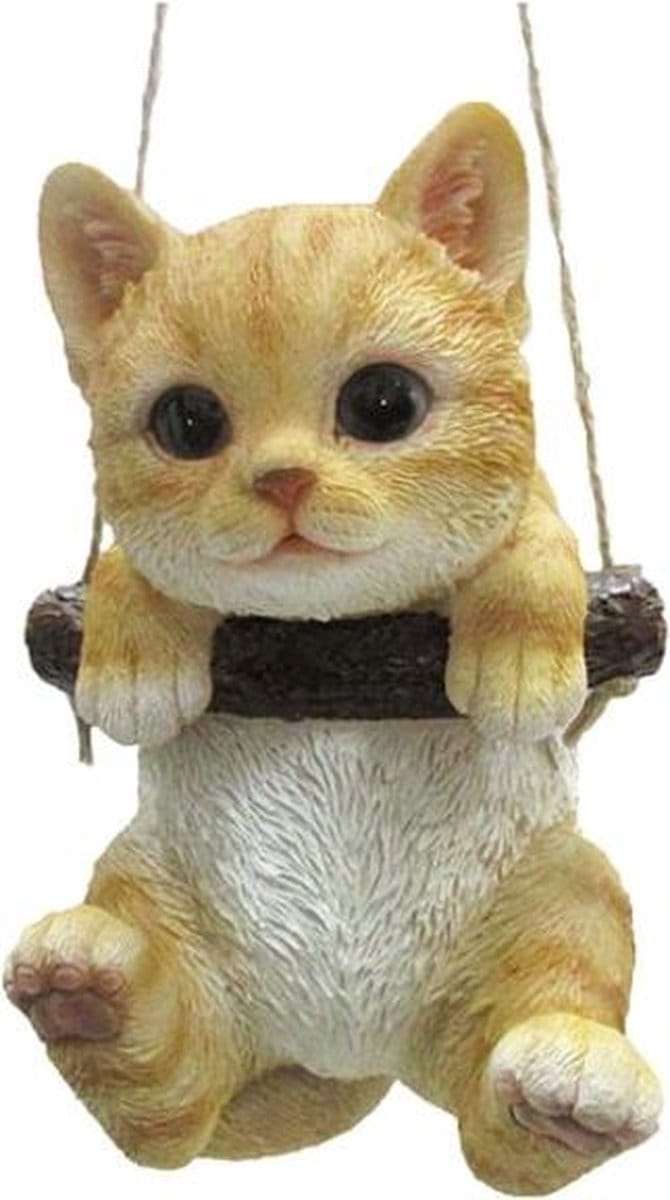 Esschert Design Poes 15,1 X 10,6 Cm Polyresin Lichtbruin