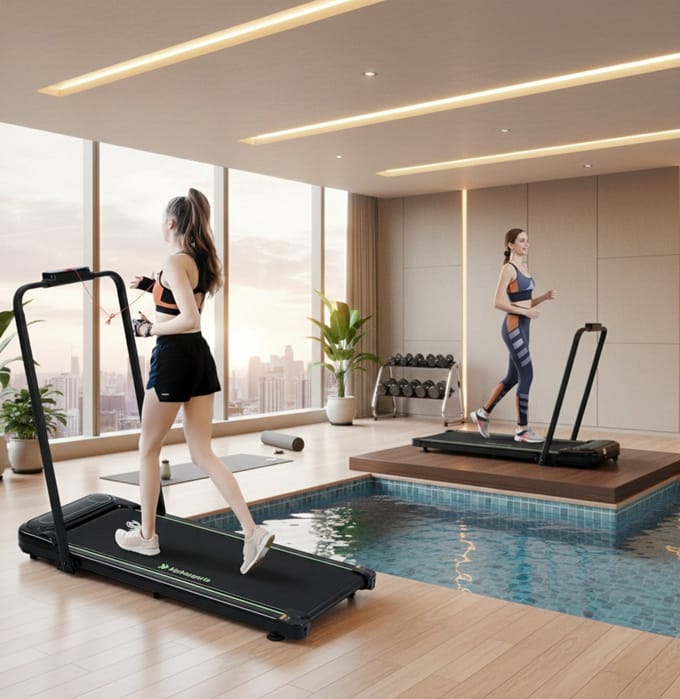 Loopband Walking Pad – LED Display – Medahomestore