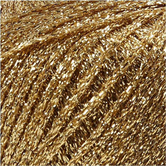 Lurex Glitter Garen, L: 160 M, goud, 25 gr/ 1 bol