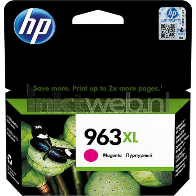 Inktcartridge hp 3ja28ae 963xl rood
