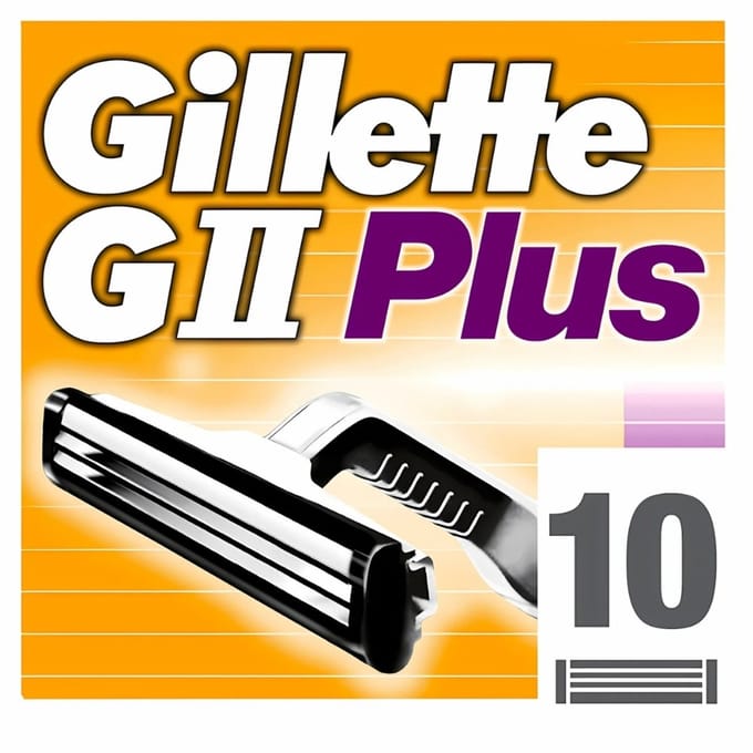 Gillette GII Plus Wegwerpscheermesjes Mannen - 10 stuks