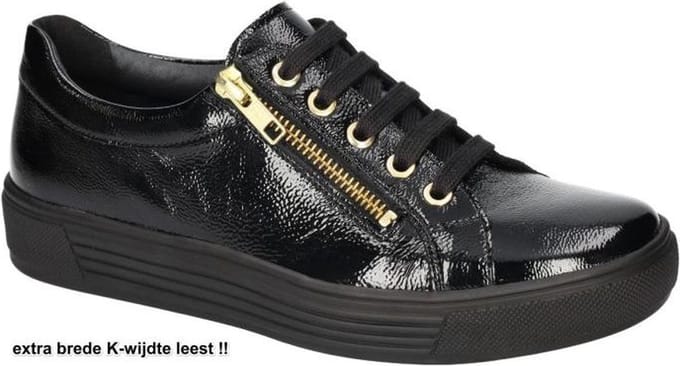 Solidus -Dames - zwart - sneakers - maat 36