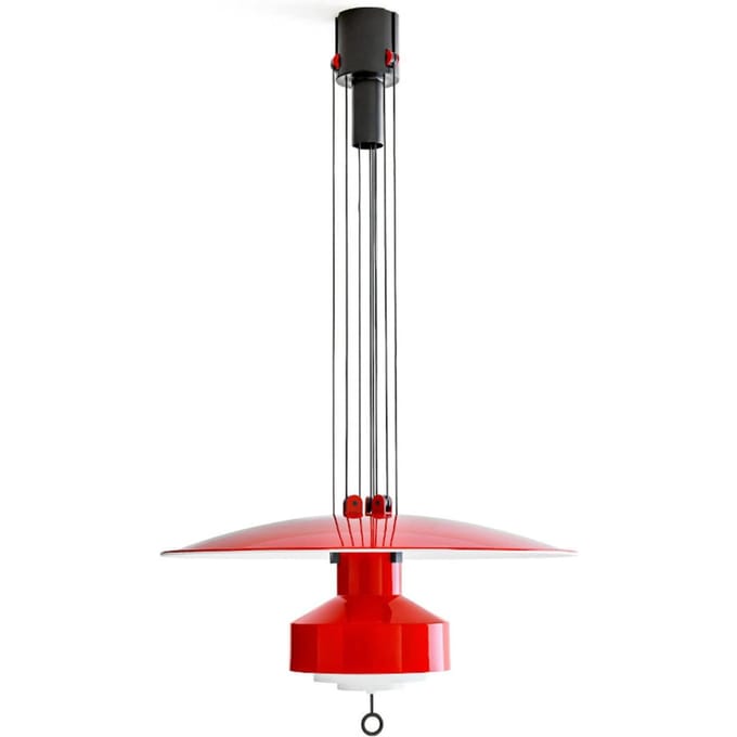 Stilnovo Saliscendi Hanglamp Rood/ Wit