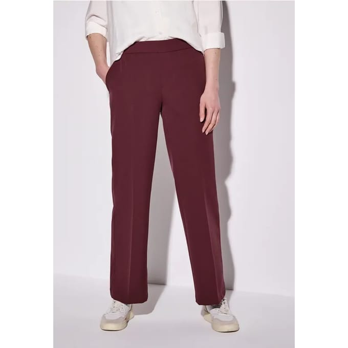 Twill broek met rechte pijpen