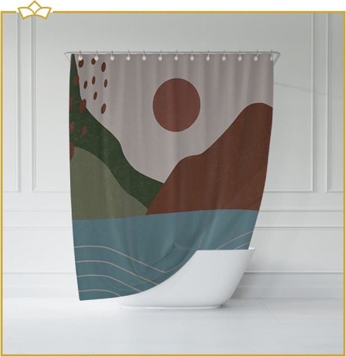 ATTREZZO® Douchegordijn Eline - 180x180 cm