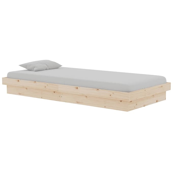vidaXL - Bedframe - massief - hout - 90x190 - cm