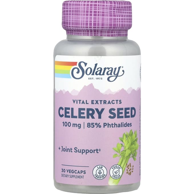 Essentieel Extract, Selderijzaad, 100 mg, 30 vegetarische capsules