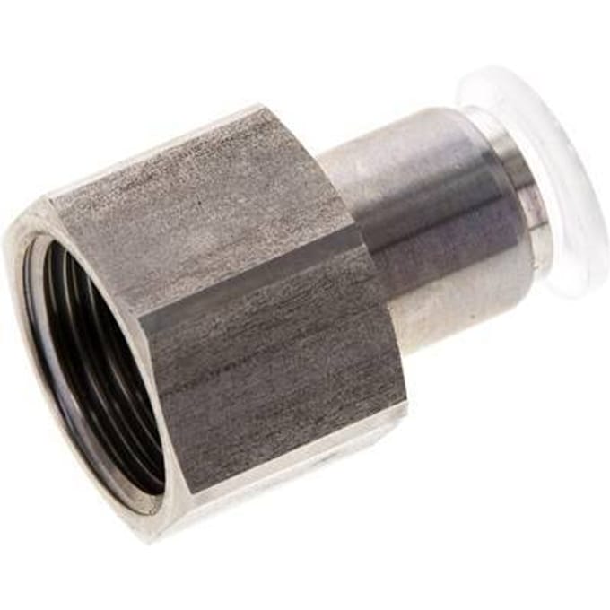 10mm x G1/2'' RVS/PA Insteekfitting Binnendraad EPDM/PTFE