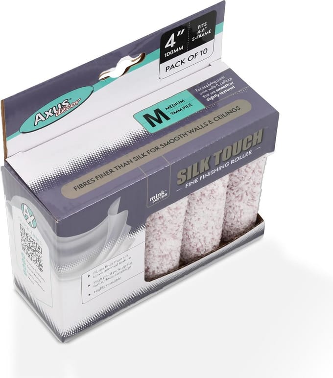 Silk Touch Medium Pile Mini Roller 4"/100mm