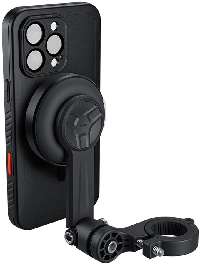 Telesin Waterproof case voor iPhone 16 Pro Max - Waterdicht tot 40 Meter - Met Cold Shoe & 1/4" Schroefdraad - Polycarbonaat