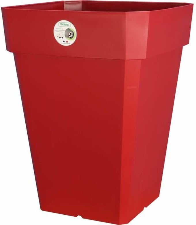 RIVIERA Soleilla Bloempot - Vierkant - 40 x 40 cm - Rood