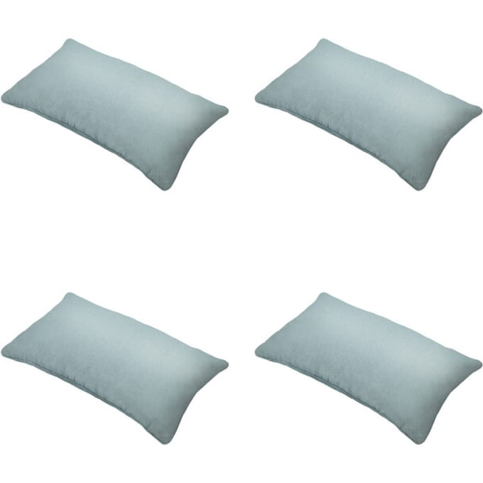Madison - Sierkussen Eco-line - Blauw - 30x50x10cm - Set van 4