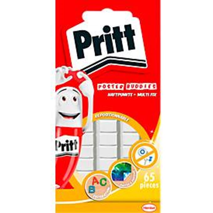 Pritt ON + OFF MULTI-FIX PGP55 Zelfklevende pads PGP55 (l x b) 10 mm x 10 mm 65 stuk(s)