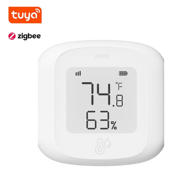 Tuya ZigBee – testeur de température et d'humidité, affichage numérique, application pour téléphone portable, contrôle à distance Tuya ZigBee multicolore
