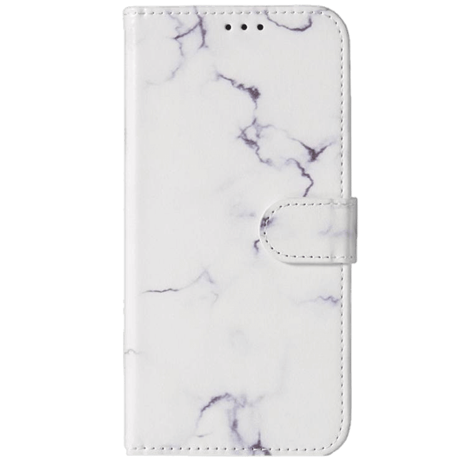 Comfycase Samsung Galaxy S10 Plus Marmer Bookcase Hoesje Wit