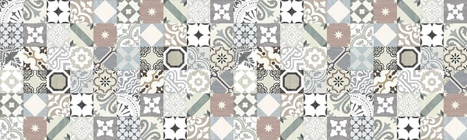 Zelfklevende spatwandsticker - CARDO TILES - 60x200cm