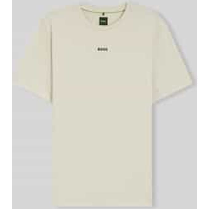 Slim Fit sport-t-shirt met labelprint model 'TS_Active'