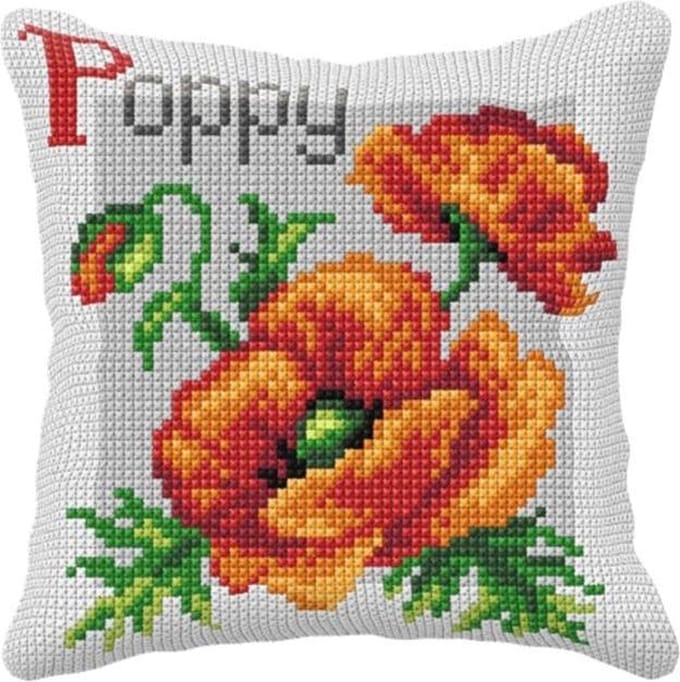 Borduurpakket Poppy kussenpakket - Orchidea