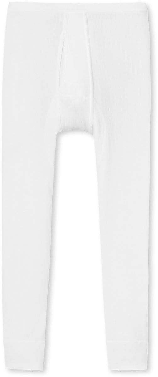 SCHIESSER Original Doppelripp lange onderbroek (1-pack) - heren onderbroek 3/4-lengte met opening wit