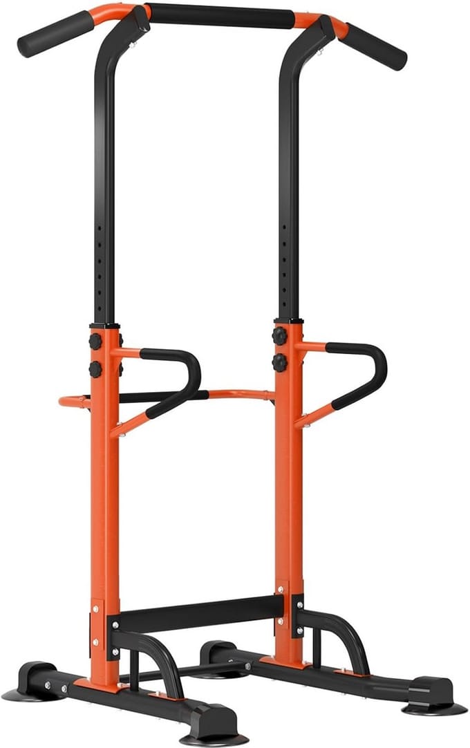 Verstelbare optrekstang en dip trainingsstation voor krachttraining thuis
