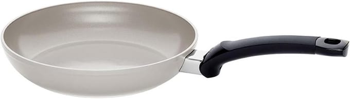 Keramische Braadpan - Antiaanbakpan - Gezond Bakken - PFAS/PTFE Vrij - 24 cm - Warm Grijs