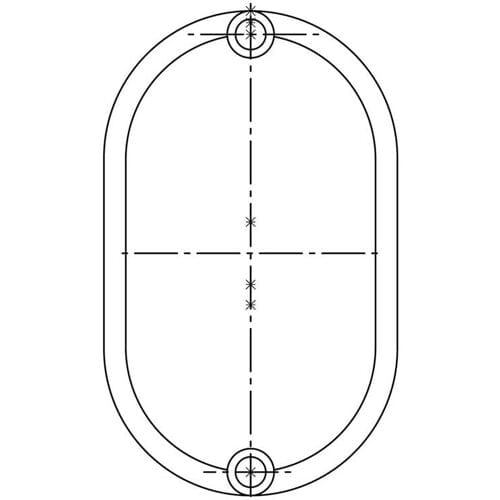 AEG hoedje, schroefdop, deurgreep, 7809, 15.5x9.4mm 2230415339