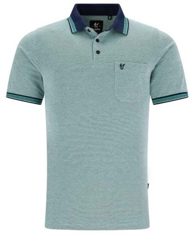 Hajo - Poloshirt Piqué - heren- groen - maat M