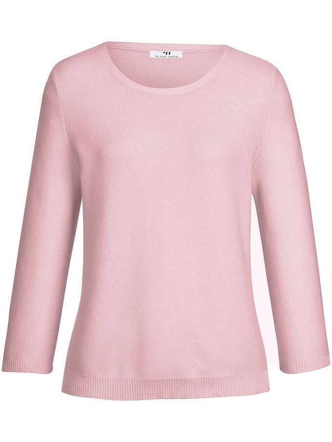 Trui ronde hals 100% SUPIMA® katoen Van Peter Hahn roze