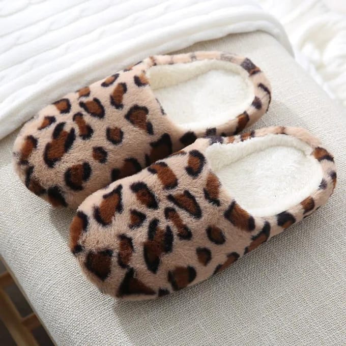 Pantoufles d'automne et d'hiver en pur coton avec nœud, chaussures en coton à semelle plate à la mode, chaussures décontractées d'intérieur 40-41 marron
