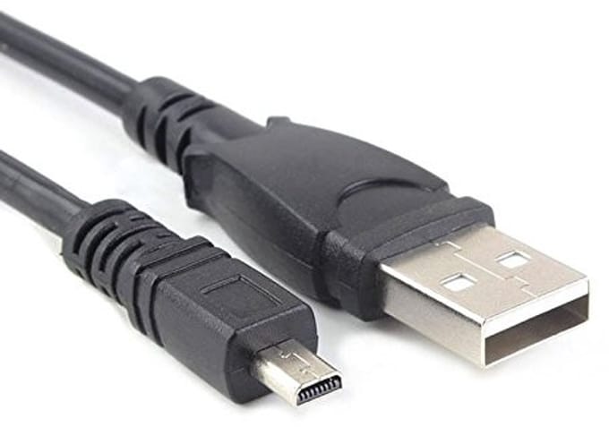 Dailygoody - Panasonic Lumix DMC-SZ1 USB Kabel UC-E6 - Hoge Snelheid Data Overdracht