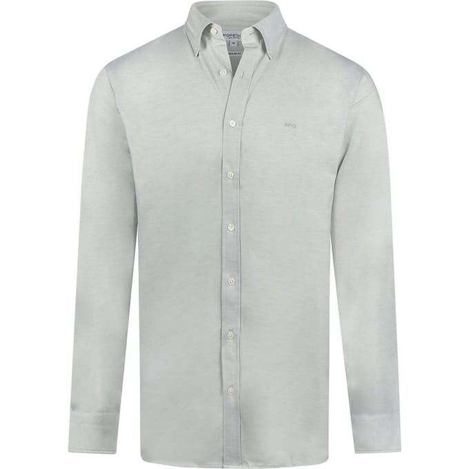 McGregor Stretch Pique Shirt Light Olive Größe: M | Casual hemden Outlet | Herren | Grün