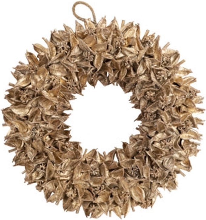 Cosy @ Home Krans Champagne 35x35xh6,5cm Hout