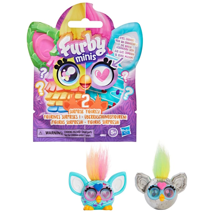 Hasbro Furby Minis verrassingsfiguren 2-pack speelgoed multi kleuren.