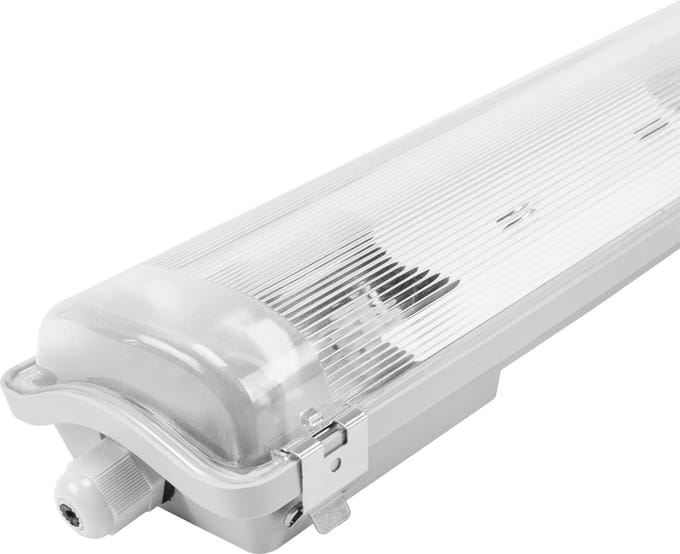 Ledvion - 2X TL LED Armatuur 150CM Clips - IP65 - excl. LED TL Buis -
