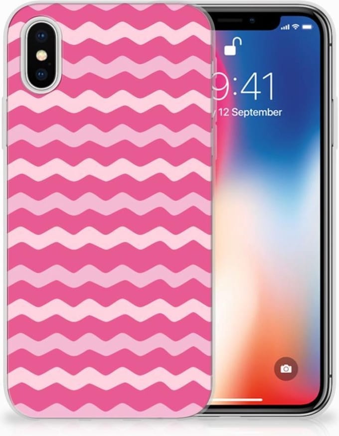Apple iPhone X | Xs TPU bumper Waves Pink