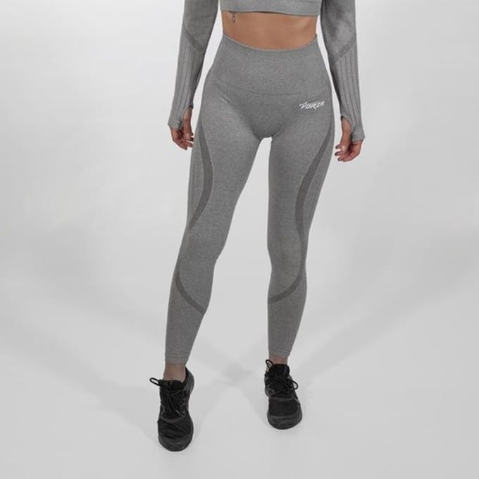 FORZA Maat L  HOGE TAILLE LEGGINGS - PEARL GREY